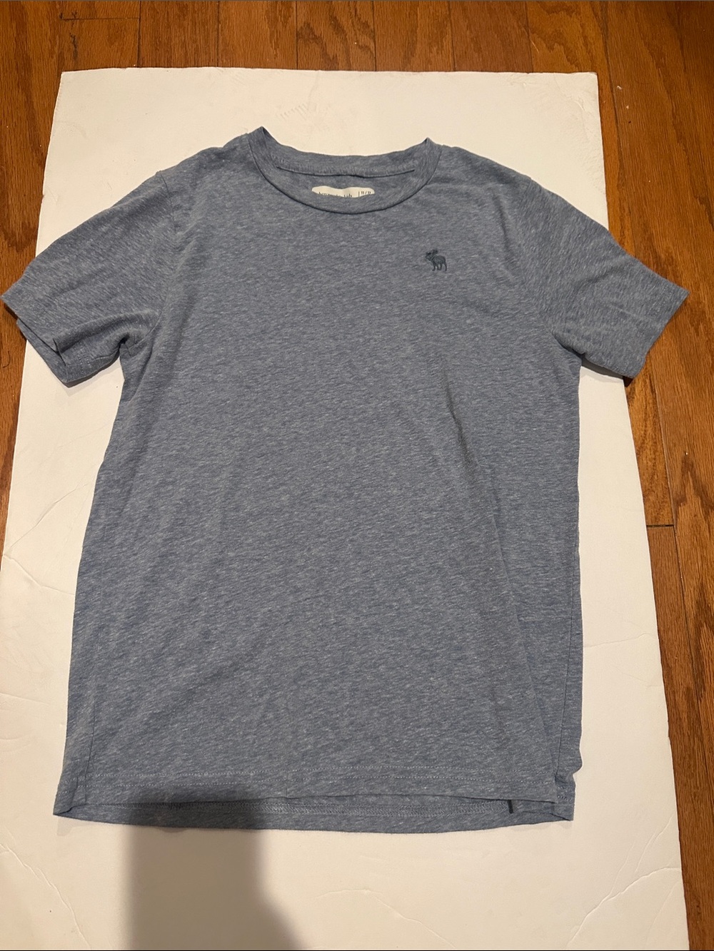 Abercrombie & Fitch Boy’s Light Heather Blue Crew Tee
